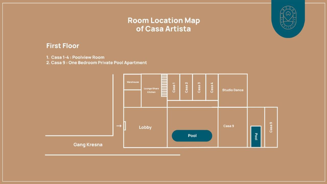 Casa Artista By Kresna Hospitality Hotell Seminyak Eksteriør bilde